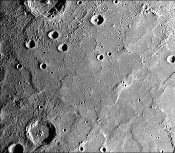 NASA image: Young Craters on Smooth Plains
