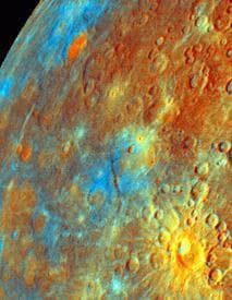 NASA image: Incoming Hemisphere - Enhanced Color