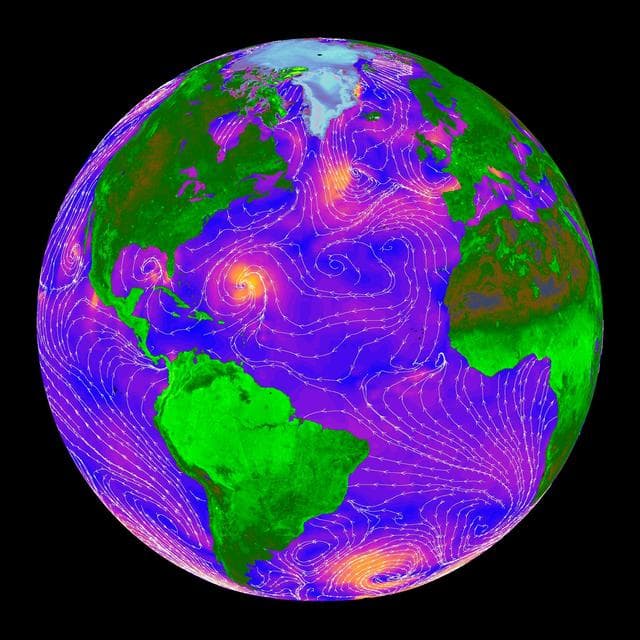 NASA image: SeaWinds - Oceans, Land, Polar Regions