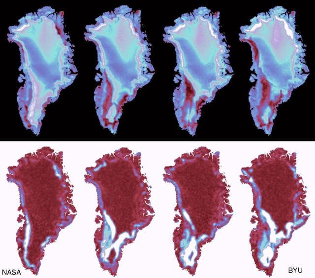 NASA image: SeaWinds - Greenland