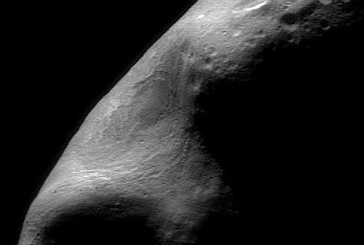 NASA image: Inside Eros Giant Gouge
