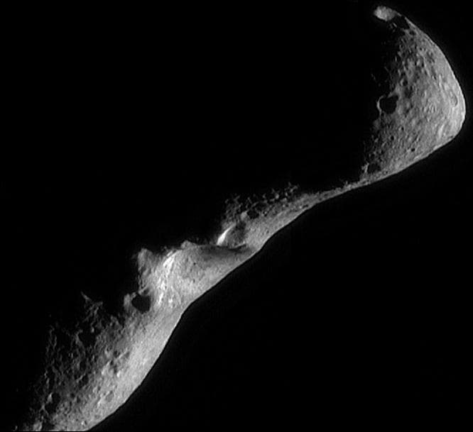 NASA image: Eros Image Mosaic, Looking North
