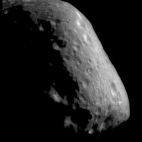 NASA image: Cratered Terrain on Eros