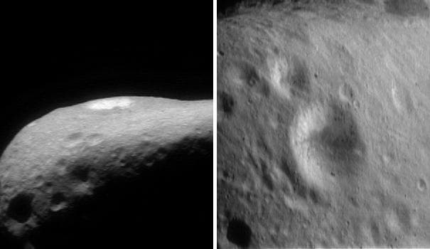 NASA image: April Fool Crater