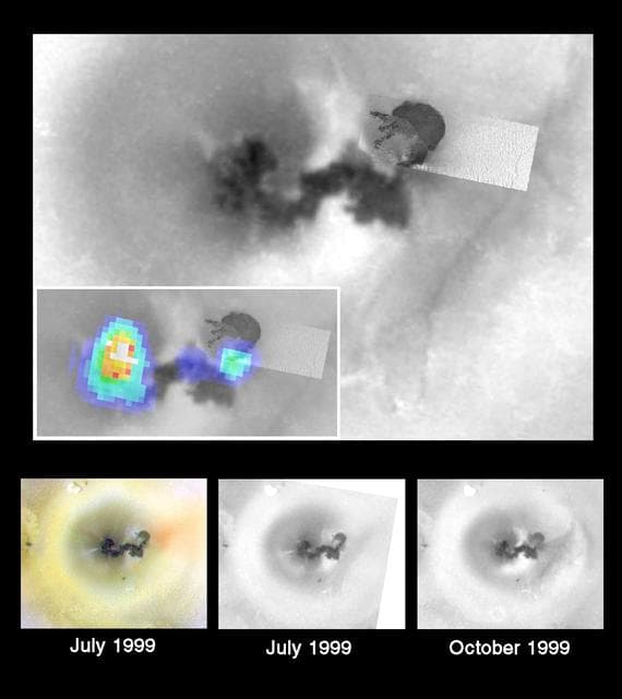 NASA image: Ongoing Geologic Activity at Prometheus Volcano, Io