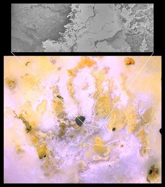NASA image: Bright Channelized Lava Flows on Io