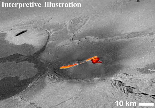 NASA image: Interpreted Lava Fountains on Io