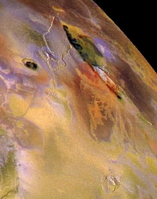 NASA image: Zal Patera, Io, in color