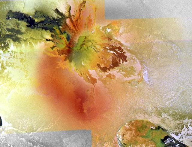 NASA image: Culann Patera, Io, in False Color