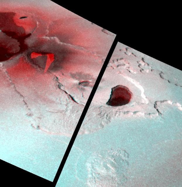NASA image: Stereo Image of Tvashtar Catena, Io