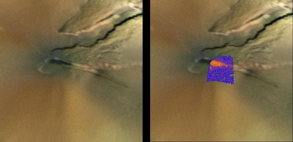 Temperature Map of Pele, Io