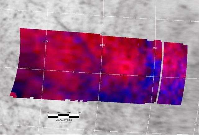 NASA image: Europa Impact Crater