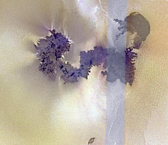 NASA image: Sources of Volcanic Plumes Near Prometheus