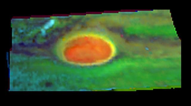 NASA image: Ammonia Ice near Jupiter Great Red Spot