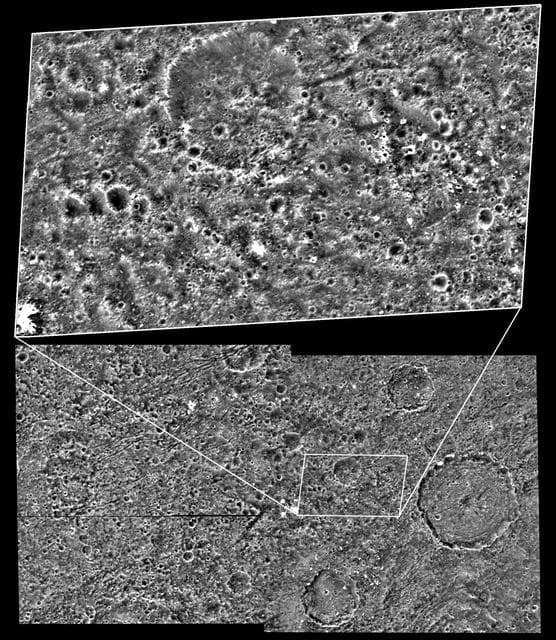 NASA image: Ganymede Dark Terrain at High Resolution