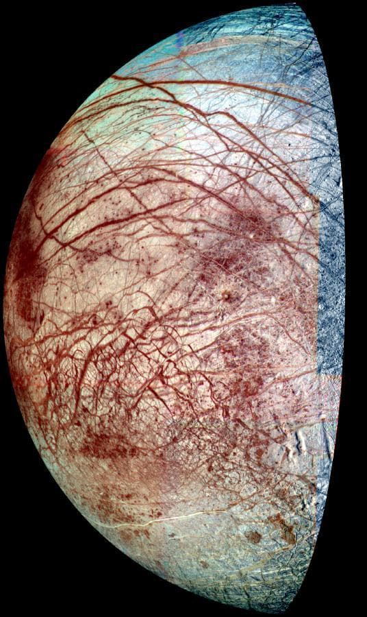 NASA image: Europa Frozen Surface