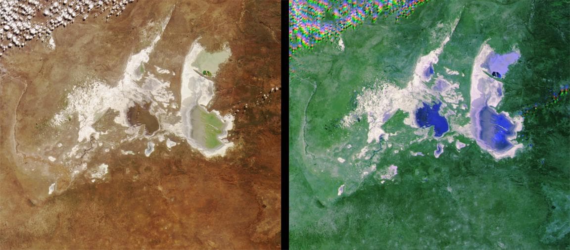 NASA image: MISR Images Northeastern Botswana
