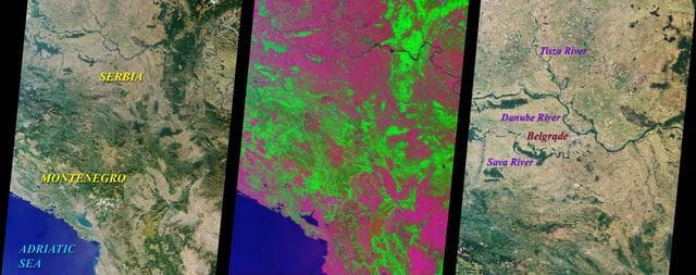 NASA image: MISR Looks at Yugoslavia
