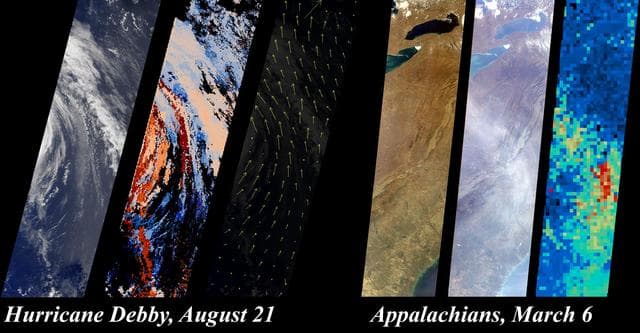 NASA image: Hurricane Debby and the Appalachians Highlight New MISR Data Products