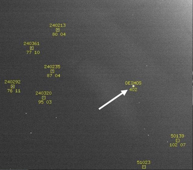 NASA image: Optical Navigation Demonstration Near Mars