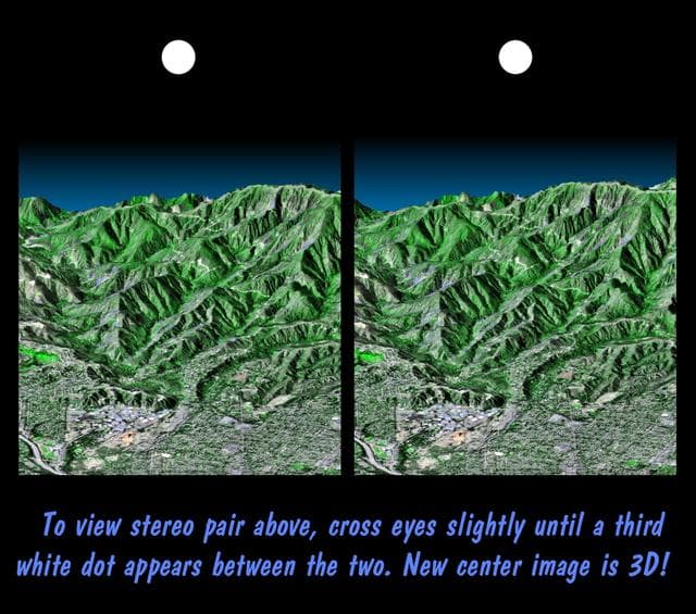 NASA image: Stereo Pair, Pasadena, California