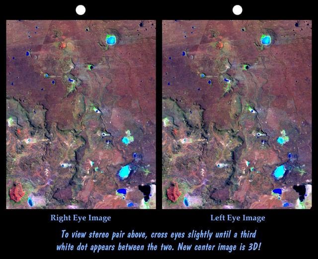 NASA image: Stereo Pair: Inverted Topography, Patagonia, Argentina