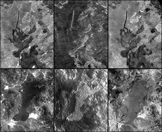 NASA image: SRTM Radar - Landsat Image Comparison, Patagonia, Argentina
