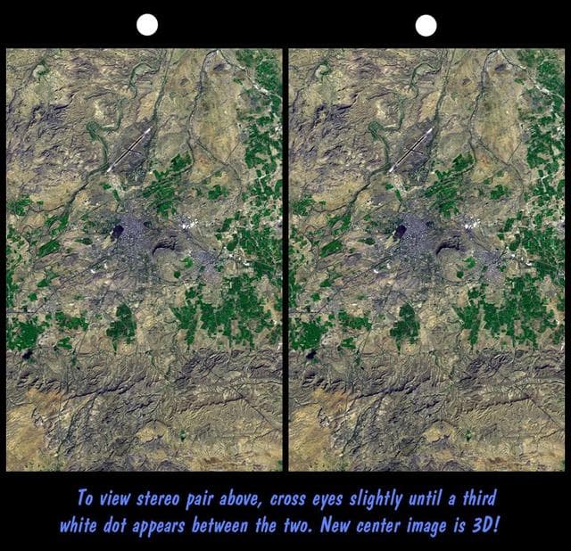 NASA image: SRTM Stereo Pair: Bhuj, India, Two Weeks After Earthquake