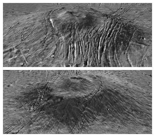 NASA image: Major Martian Volcanoes from MOLA - Alba Patera