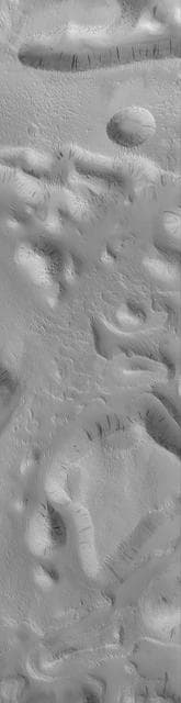 NASA image: Groovy Terrain in Mangala Valles