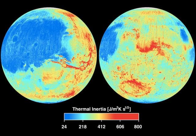 NASA image: Mars Thermal Inertia