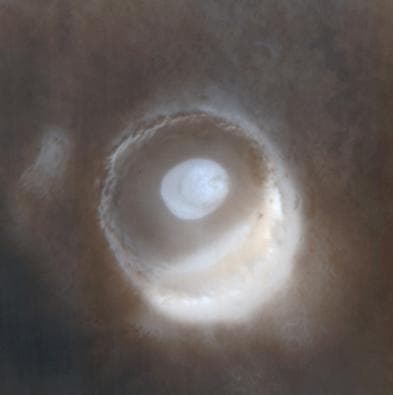 NASA image: The Frosted Craters of Northern Spring and Southern Autumn - Barnard Crater