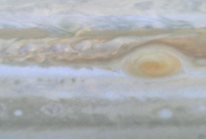 NASA image: Turbulent Region Near Great Red Spot