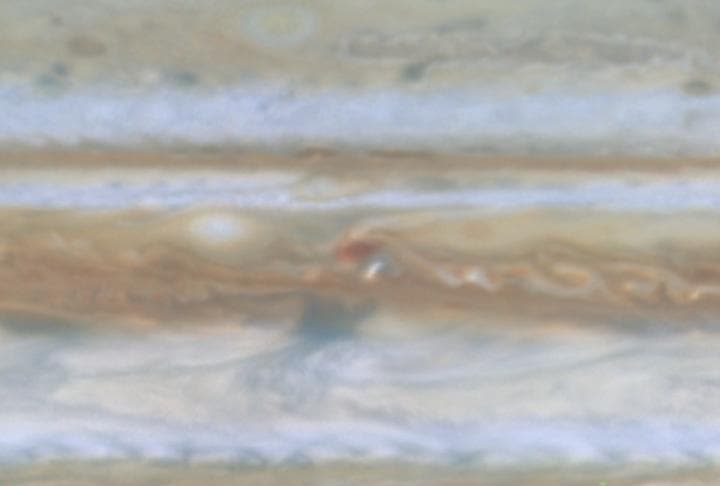 NASA image: Storm Merger on Jupiter