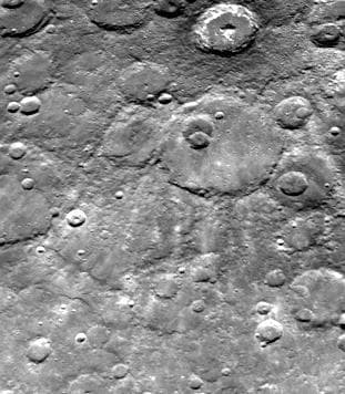 NASA image: Dark-rimmed Crater and Extensive Ejecta Blanket
