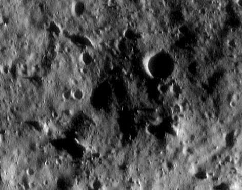 NASA image: Eros: Closest View Yet! 36 km altitude