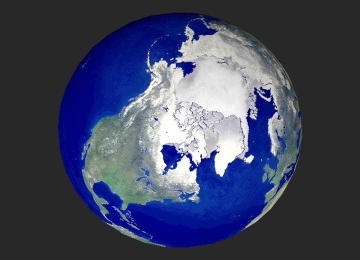 NASA image: Global View of the Arctic Ocean