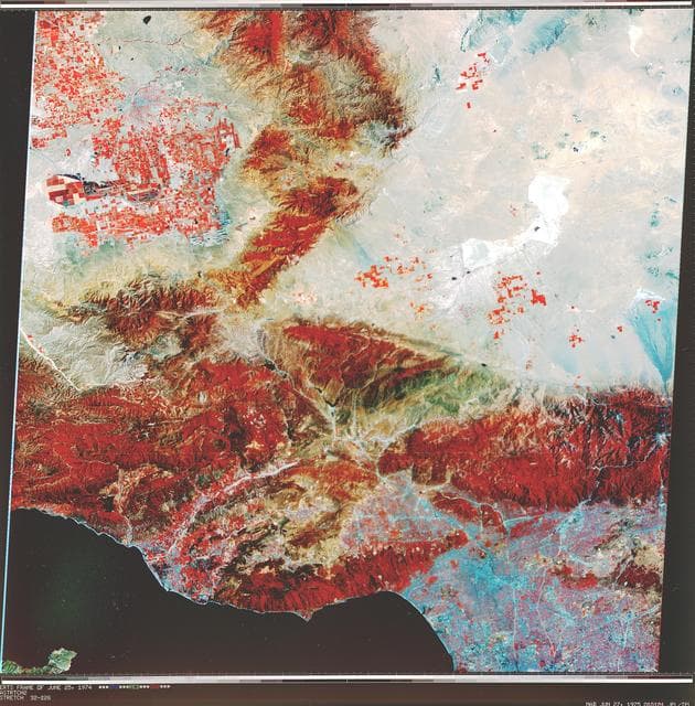NASA image: Early Landsat View of Los Angeles and Vicinity