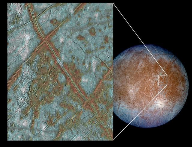 NASA image: Blocks in the Europan Crust Provide More Evidence of Subterranean Ocean