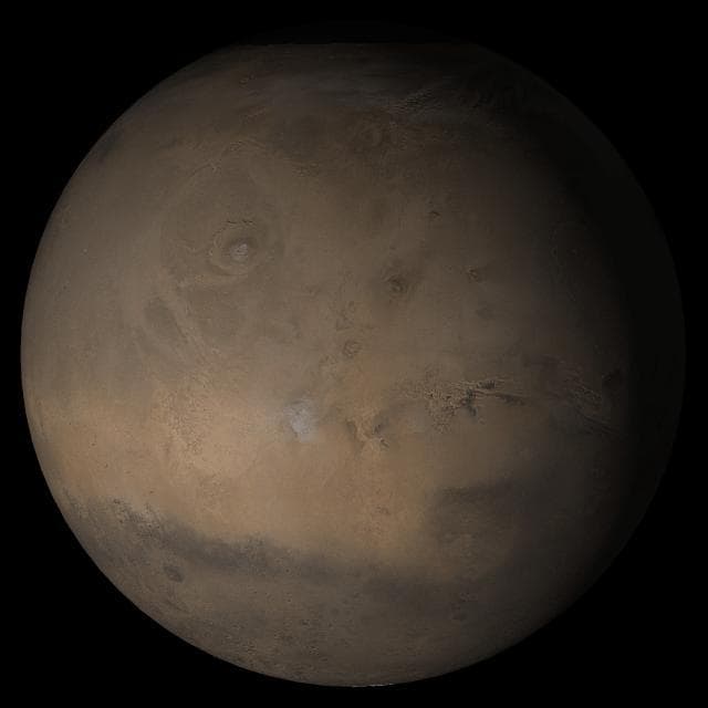 NASA image: Mars at Ls 306°: Tharsis