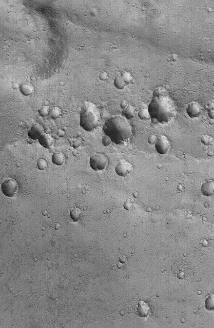 NASA image: Secondary Craters