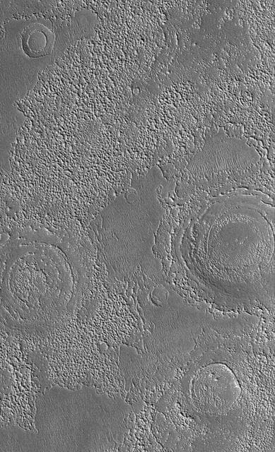NASA image: Filled/Eroded Craters