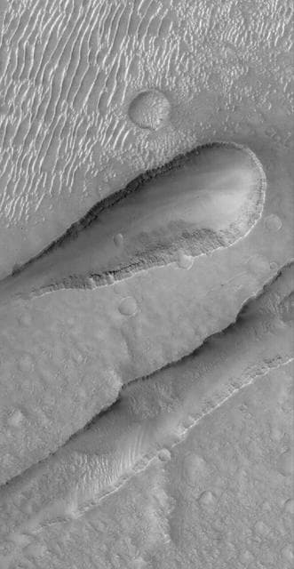 NASA image: Sirenum Fossae Troughs