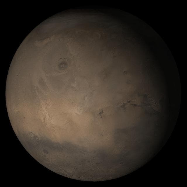 NASA image: Mars at Ls 324°: Tharsis
