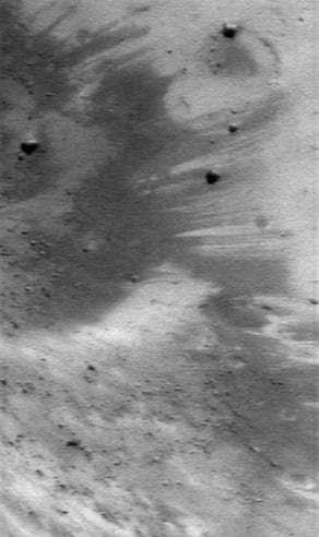 NASA image: On Eros Slopes