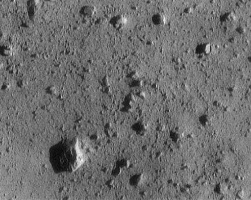 NASA image: Final Eros Images: Range 1,150 meters 3,773 feet
