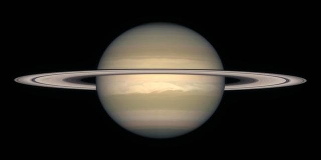 NASA image: A Change of Seasons on Saturn - October, 1996