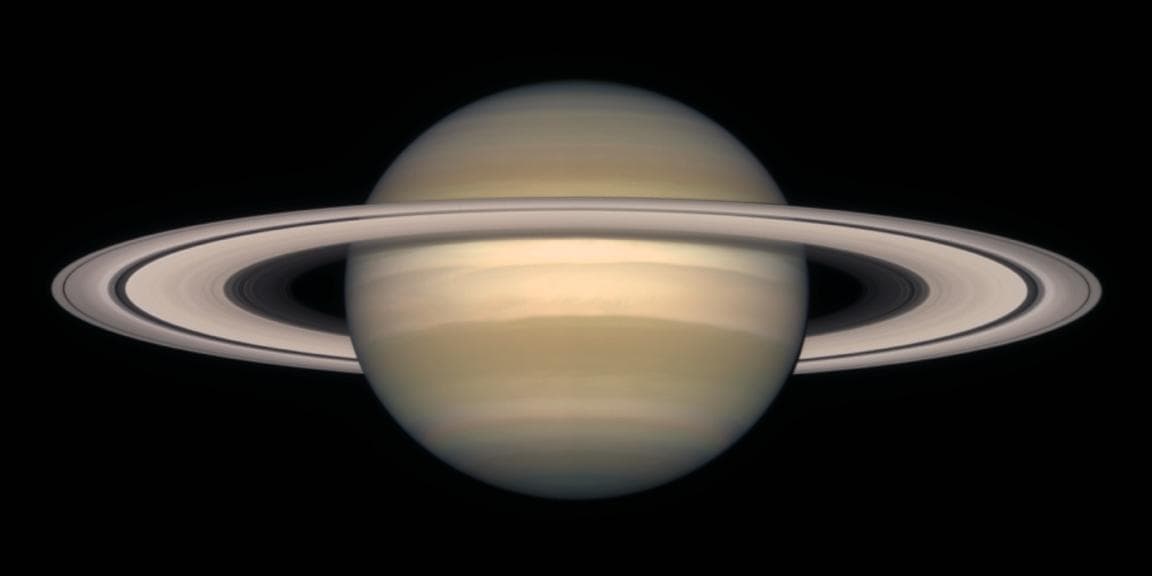 NASA image: A Change of Seasons on Saturn - October, 1997