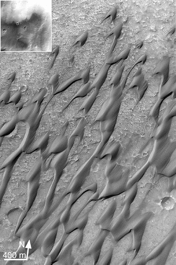 NASA image: Dunes in Herschel Crater Herschel Crater: 15.7 S, 228.8 W