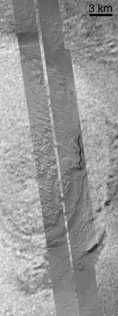 NASA image: Mid-Latitude Sedimentary Rock: Spallanzani Crater